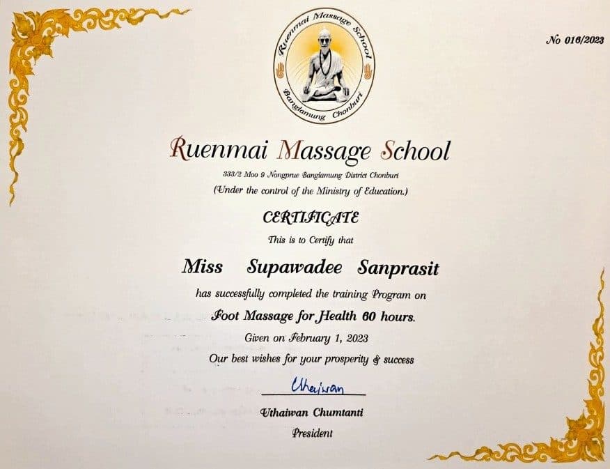 Foot Massage Certificated
